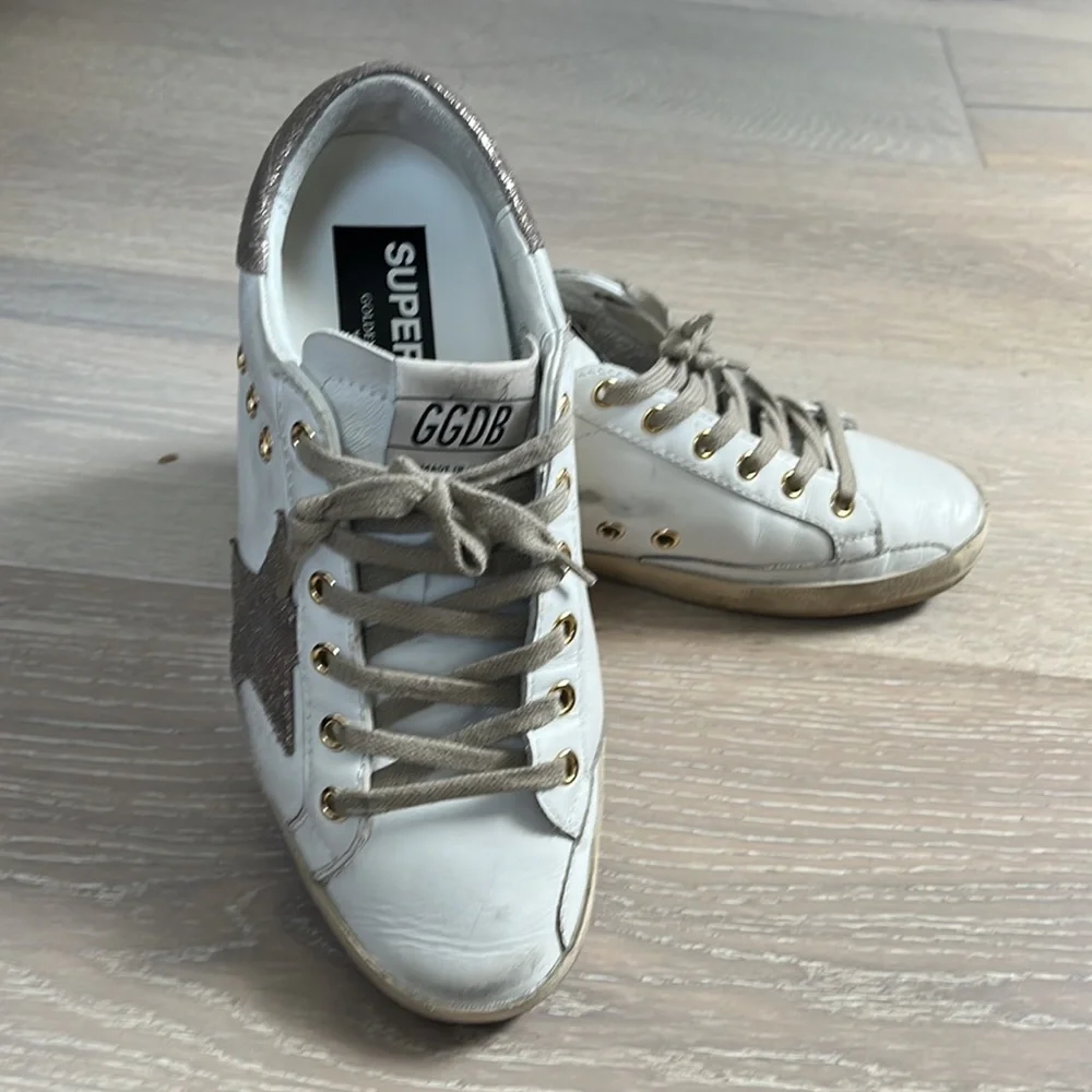 Private edition golden goose superstar white with rose gold star and heel - Picture 5 of 10